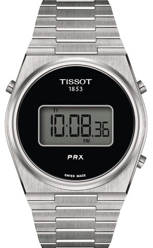 Buy Shop Tissot Digital Quartz Black Dial Silver Steel Strap Watch for Men - T137.463.11.050.00 USA Online