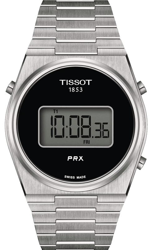 Buy Shop Tissot Digital Quartz Black Dial Silver Steel Strap Watch for Men - T137.463.11.050.00 USA Online