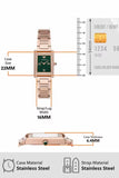Buy Shop Emporio Armani Genni Green Dial Rose Gold Steel Strap Watch for Women - AR11641 USA Online