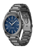 Buy Shop Hugo Boss Strike Blue Dial Gunmetal Grey Steel Strap Watch for Men - 1514175 USA Online