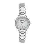 Buy Shop Emporio Armani Mia Mother of Pearl Dial Silver Steel Strap Watch for Women - AR11596 USA Online