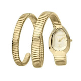Buy Shop Just Cavalli Serpente Metallica Gold Dial Gold Steel Strap Watch for Women - JC1L209M0035 USA Online