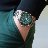 Buy Shop Hugo Boss Strike Chronograph Green Dial Silver Steel Strap Watch for Men - 1514241 USA Online