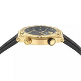 Buy Shop Versace Greca Logo Diver Quartz Black Dial Black Rubber Strap Watch for Men - VE8G00324 USA Online