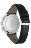 Buy Shop Hugo Boss Gregor Chronograph Black Dial Black Leather Strap Watch for Men - 1514049 USA Online