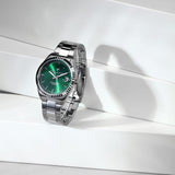 Buy Shop Maserati Competizione Green Dial Silver Steel Strap Watch for Men - R8853100043 USA Online
