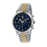 Buy Shop Maserati Epoca Chronograph Blue Dial Two Tone Steel Strap Watch for Men - R8873618030 USA Online
