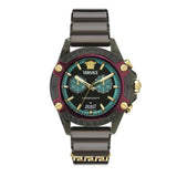Buy Shop Versace Icon Active Chronograph Black Dial Black Rubber Strap Unisex Watch - VE8P00224 USA Online
