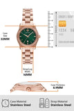 Buy Shop Emporio Armani Federica Analog Green Dial Rose Gold Steel Strap Watch for Women - AR11639 USA Online