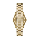 Buy Shop Emporio Armani Federica Mother of Pearl White Dial Gold Steel Strap Watch for Women - AR11657 USA Online