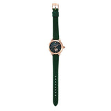 Buy Shop Emporio Armani Mia Meccanico Mother of Pearl Dial Green Leather Strap Watch for Women - AR60073 USA Online