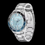 Buy Shop Hugo Boss Runner 3H Light Blue Dial Silver Steel Strap Watch for Men - 1514207 USA Online