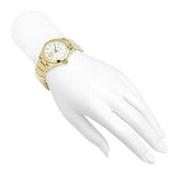 Buy Shop Tory Burch Collins White Dial Gold Steel Strap Watch for Women - TBW1300 USA Online