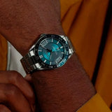 Buy Shop Hugo Boss Runner 3H Green Dial Silver Steel Strap Watch for Men - 1514208 USA Online