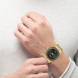 Buy Shop Hugo Boss Candor Black Dial Gold Steel Strap Watch for Men - 1514077 USA Online