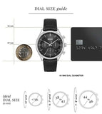 Buy Shop Hugo Boss Gregor Chronograph Black Dial Black Leather Strap Watch for Men - 1514049 USA Online