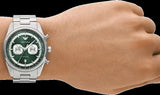 Buy Shop Emporio Armani Racer Chronograph Green Dial Silver Steel Strap Watch for Men - AR11637 USA Online