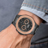 Buy Shop Hugo Boss Taper Chronograph Black Dial Black Steel Strap Watch for Men - 1514090 USA Online