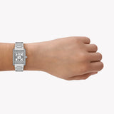 Buy Shop Emporio Armani Genni Analog Mother of Pearl Dial Silver Steel Strap Watch for Women - AR11662 USA Online