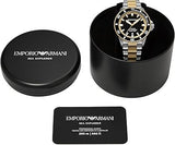 Buy Shop Emporio Armani Sea Explorer Black Dial Two Tone Steel Strap Watch for Men - AR60089 USA Online