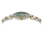 Buy Shop Versace Reve Analog Green Dial Two Tone Steel Strap Watch for Women - VE8B00524 USA Online