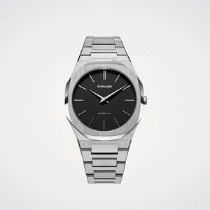 Buy Shop D1 Milano Ultra Thin Matte Black Dial Silver Steel Strap Watch for Men - D1-UTBJ40 USA Online