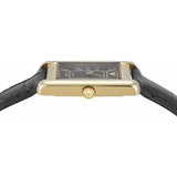 Buy Shop Emporio Armani Gino Black Dial Black Leather Strap Watch for Men - AR11666 USA Online