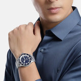 Buy Shop Emporio Armani Sea Explorer Blue Dial Silver Steel Strap Watch for Men - AR60087 USA Online