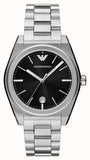 Buy Shop Emporio Armani Frederico Analog Black Dial Silver Steel Strap Watch for Men - AR11622 USA Online