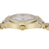 Buy Shop Emporio Armani Federica Mother of Pearl White Dial Gold Steel Strap Watch for Women - AR11657 USA Online