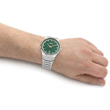 Buy Shop Hugo Boss Candor Green Dial Silver Steel Strap Watch for Men - 1514079 USA Online