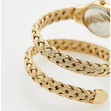 Buy Shop Just Cavalli Twined Mother of Pearl Dial Gold Steel Strap Watch for Women - JC1L305M0025 USA Online