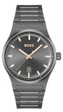 Buy Shop Hugo Boss Candor Grey Dial Grey Steel Strap Watch for Men - 1514078 USA Online