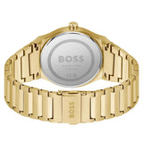 Buy Shop Hugo Boss Candor Black Dial Gold Steel Strap Watch for Men - 1514077 USA Online