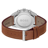 Buy Shop Hugo Boss Skytraveller Chronograph Black Dial Blue Leather Strap Watch for Men - 1514161 USA Online