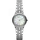Buy Shop Emporio Armani Alpha Mother of Pearl Dial Silver Steel Strap Watch for Women - AR1803 USA Online