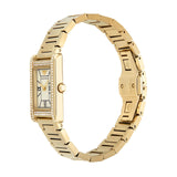 Buy Shop Emporio Armani Genni Crystals Mother of Pearl Dial Gold Steel Strap Watch for Women - AR11659 USA Online