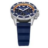 Buy Shop Emporio Armani World Explorer Chronograph Blue Dial Blue Silicone Strap Watch for Men - AR11696 USA Online