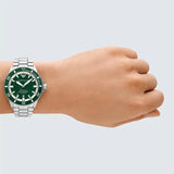 Buy Shop Emporio Armani Sea Explorer Green Dial Silver Steel Strap Watch for Men - AR60088 USA Online