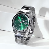 Buy Shop Maserati Competizione Green Dial Silver Steel Strap Watch for Men - R8853100043 USA Online