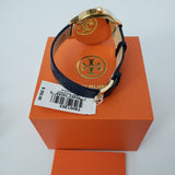Buy Shop Tory Burch Collins Quartz Blue Dial Blue Leather Strap Watch for Women - TBW1203 USA Online