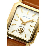 Buy Shop Tory Burch Robinson White Dial Brown Leather Strap Watch for Women - TBW1503 USA Online