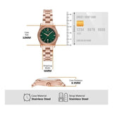 Buy Shop Emporio Armani Federica Analog Green Dial Rose Gold Steel Strap Watch for Women - AR11639 USA Online