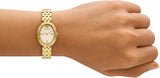 Buy Shop Tory Burch Oval White Dial Gold Steel Strap Watch for Women - TBW6032 USA Online