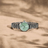 Buy Shop Emporio Armani Gianni T Bar Green Dial Silver Steel Strap Watch for Women - AR11667 USA Online