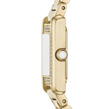 Buy Shop Emporio Armani Genni Crystals Gold Dial Gold Steel Strap Watch for Women - AR11663 USA Online