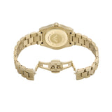 Buy Shop Emporio Armani Federica Brown Dial Gold Steel Strap Watch for Women - AR11700 USA Online