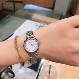 Buy Shop Emporio Armani Alpha Mother of Pearl Dial Silver Steel Strap Watch for Women - AR1803 USA Online