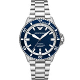 Buy Shop Emporio Armani cBlue Dial Silver Steel Strap Watch for Men - AR60079 USA Online
