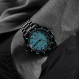 Buy Shop Emporio Armani Sea Explorer Turquoise Blue Dial Black Steel Strap Watch for Men - AR60084 USA Online